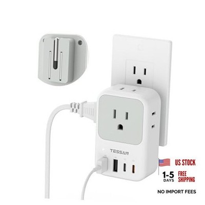 USB C Charger Block 20W PD, Fast Charging Adapter with Foldable 2 USB-C/A Grey