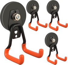 Magnetic Storage Hook for Hanging(Orange), Workshop, Garage, Pegboard, Hose