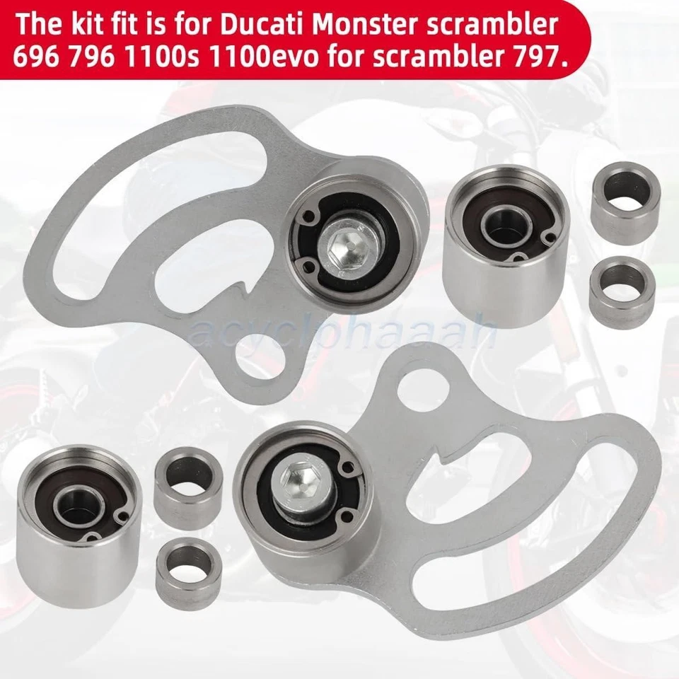 Timing Belt Tensioner Kit For Ducati Monster 696 796 1100s 1100evo Scrambler 797 Foto 4 de 4