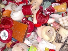 15 KG Kerzenwachs Wachs Paraffin Reste Kerzenreste abgebrannte Kerzen Bunte