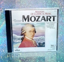 (2-1264) "MASTERS OF CLASSICAL MUSIC, VOL. 1 OF 12: MOZART" CD / 1998