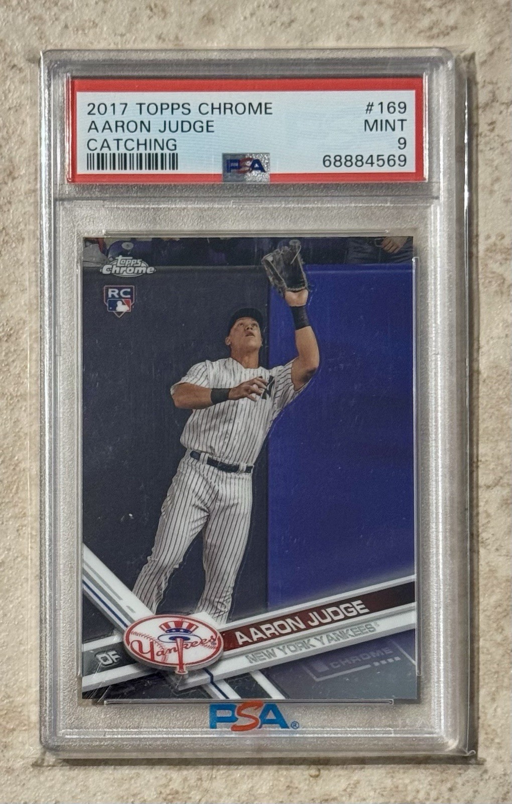 Aaron Judge 2017 Topps Chrome Rookie (#169) PSA 9