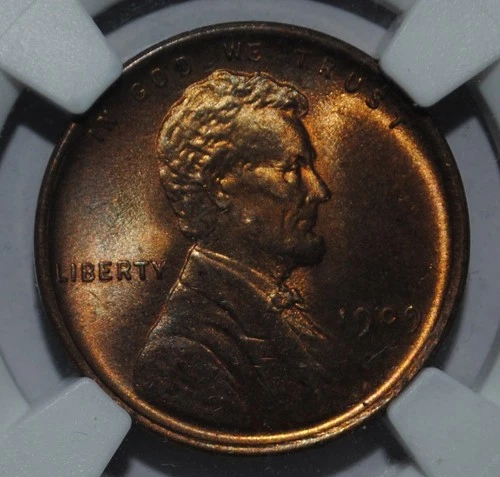 1909 P Lincoln Cent NGC MS64 RB