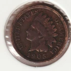 US Rare Old West 1905 Indian Head Penny Coin American Collection Shield Cent USA