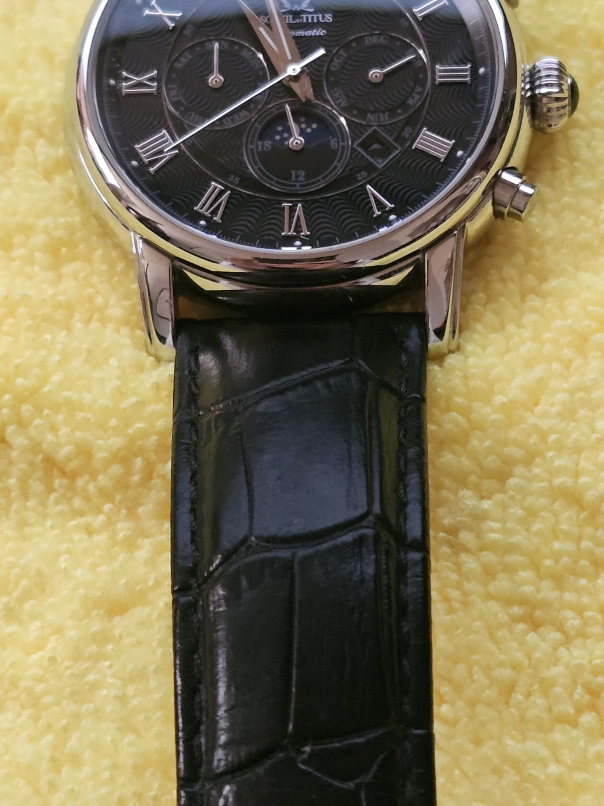 Titus Chronograph Moonphase Automatic Watch Men's… - image 5