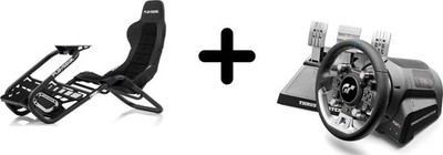 Thrustmaster T-GT II Rennlenkrad + 3 Pedale + Playseat Trophy   Ohne Standfuß, M