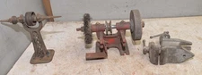 3 bench top grinders buffer vise anvil cast iron antique jewelers machinist tool