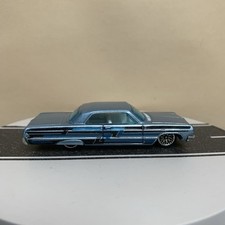 2004 Hot Wheels First Edition 1964 Chevy Impala Silver Blue Metallic w/LW NM