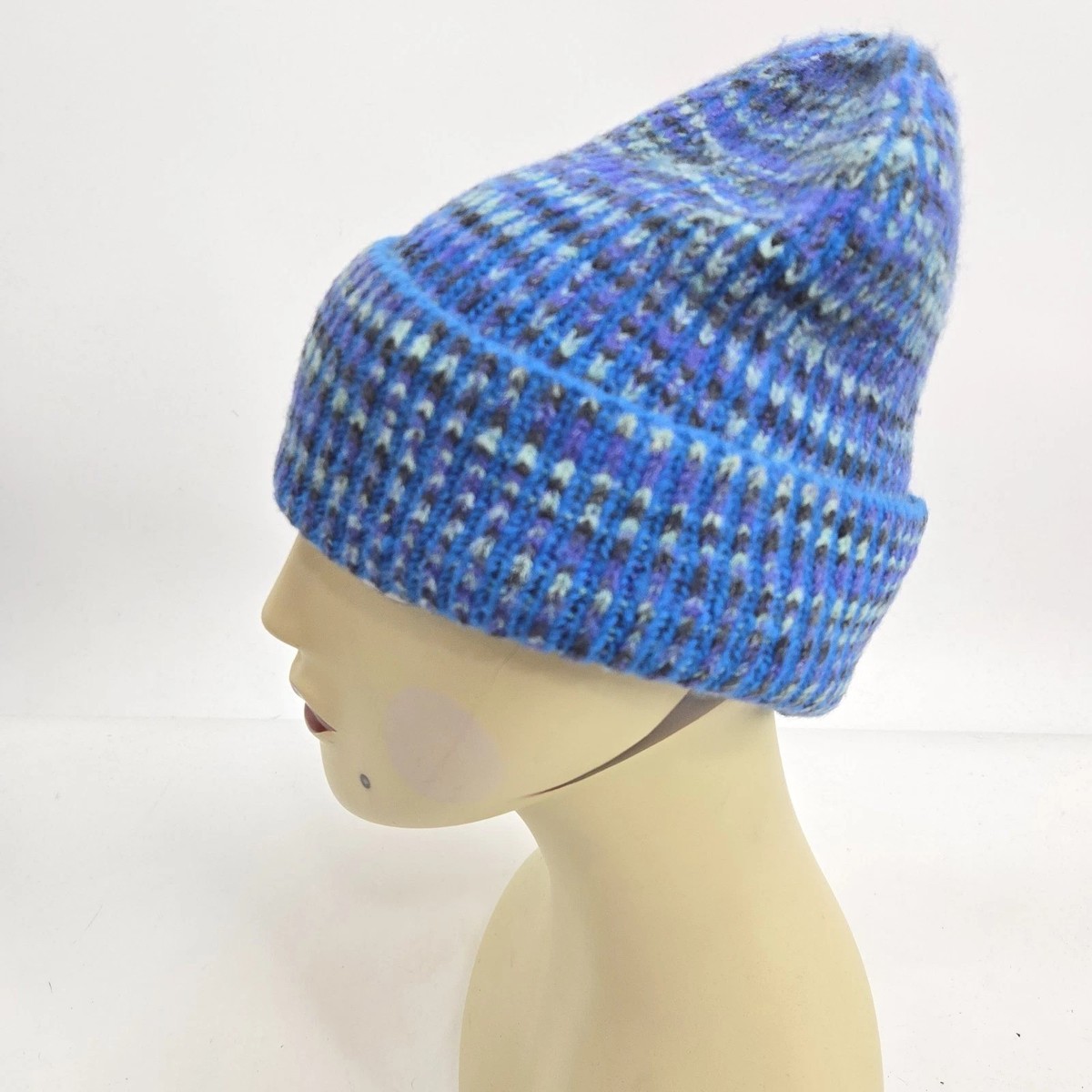 Free People acrylic knit hat. Free People Womens Thick Ribbed Blue Outdoor | Mercari main image 2