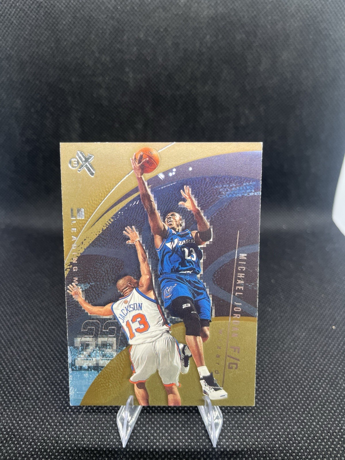 Fleer 2001-02 E-X Michael Jordan Leading Men #98 Wizards Basketball Card