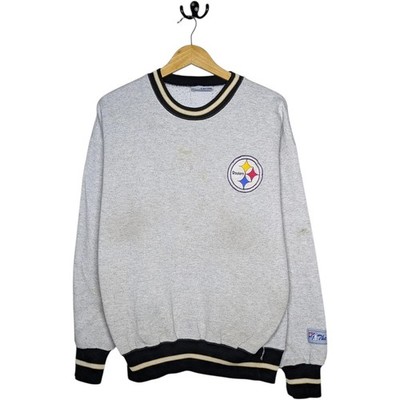 Vintage 90s Pittsburgh Steelers Varsity Style Crewneck The Game Mens Large NFL