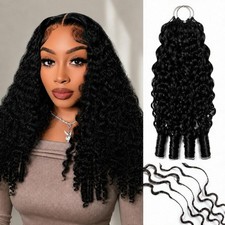 Miracle Knots Crochet Human Hair 20in 55g Burmese Curly Crochet Human Hair