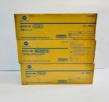 3 Genuine Konica C220,C280,C360 Magenta  Yellow Developing Units DV311M, DV311Y