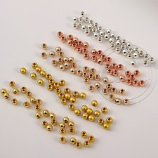 Silver Gold Round Spacer Beads 2mm 2.5mm 3mm 4mm 5mm 6mm For Jewellery Making