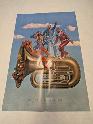 Bee Gees Sgt Peppers Lonely Hearts Club Band 1978 Poster 22 X 33 70s Rock Art
