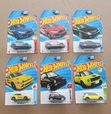 NEW Honda HOT WHEELS '18 CIVIC Type R '98 PRELUDE '85 CR-X City II '20 e LOT