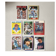 Shane Rawley Phillies MLB Card Lot x8 1986-1990 Topps Kenner Upper Deck