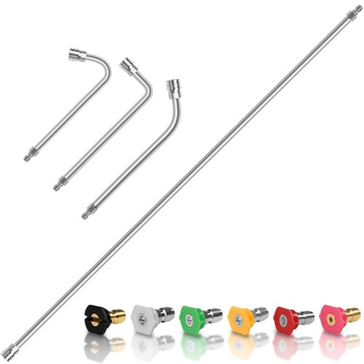 #ad 60quot; Pressure Washer Extension WandStainless Steel Power Washer Wand Extensio... $41.19