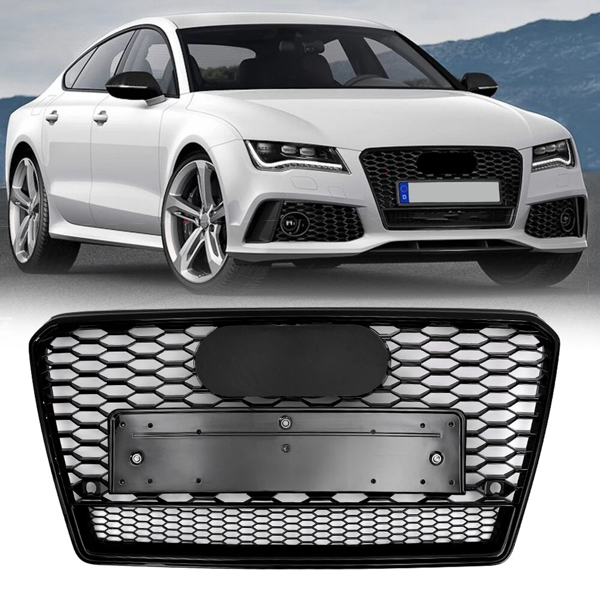 For Audi A7 S7 2011-2015 RS7 Style Front Honeycomb Mesh Grill