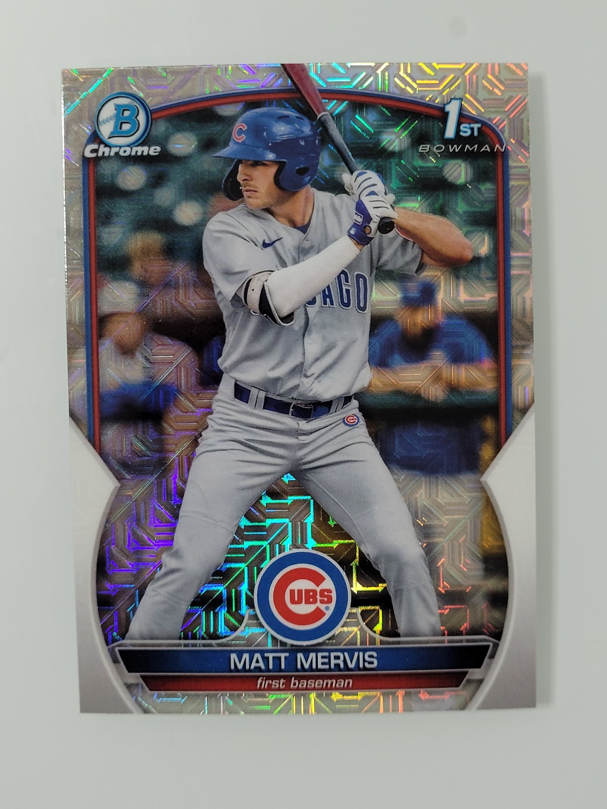 2023 Bowman #BCP-74 Matt Mervis Chrome Prospects Mojo Refractors