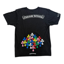 Size L Chrome Hearts Multi Color Cross T-shirt Black