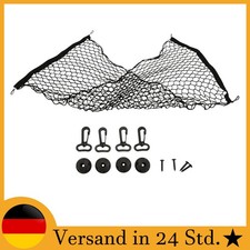 Auto Gepäcknetz 110x60cm für alle Autos mit Kunststoffhaken Autonetz Schwarz