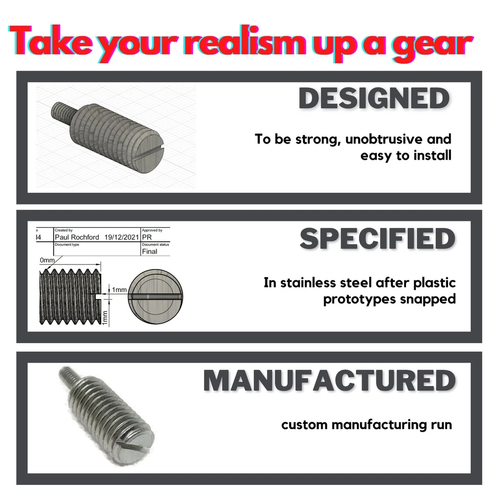 Short Shifter for Thrustmaster TH8A TH8RS with both M10 and M18 bundle - Image 4 of 4