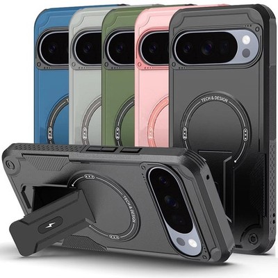 For Google Pixel 9/10/10 Pro XL Magnetic Invisible Kickstand Sturdy Bracket Case