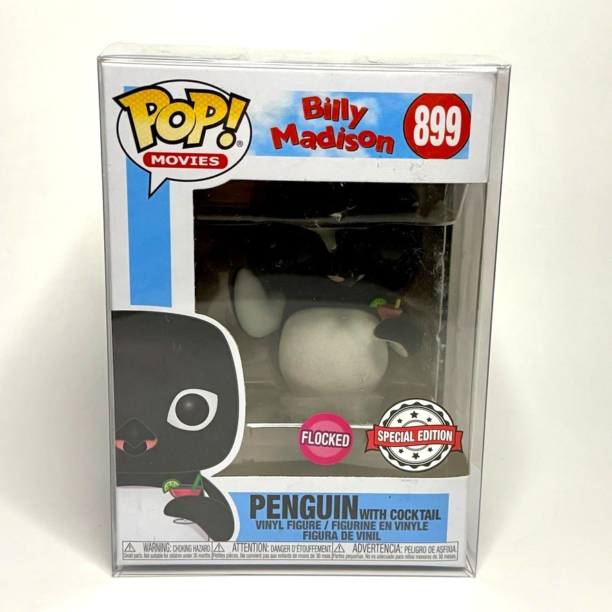 Funko Pop! Billy Madison #899 Penguin Con Cóctel Flocado Edición Especial