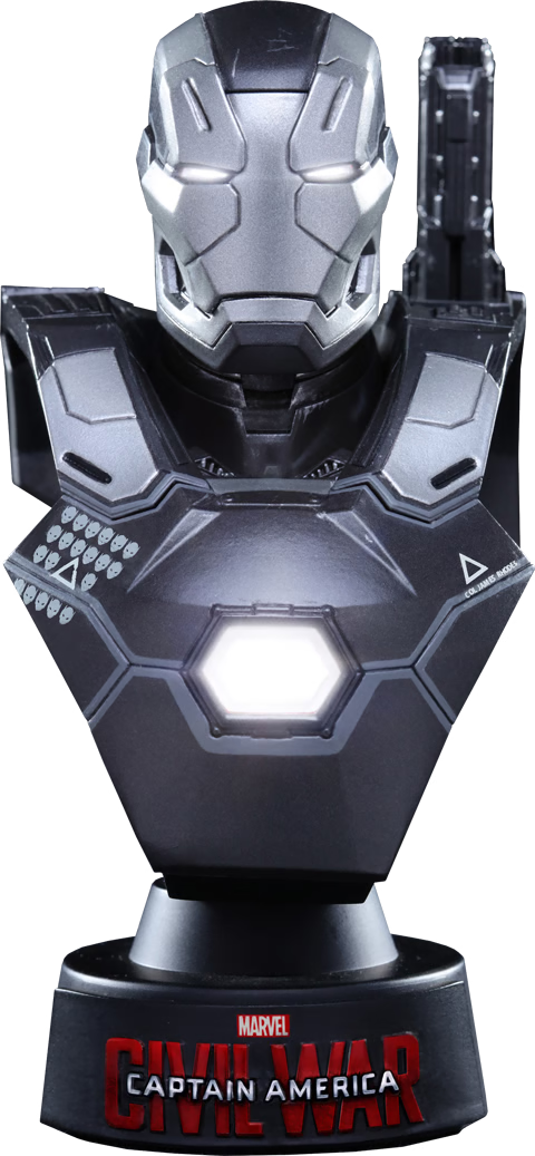 MARVEL Iron Man War Machine Collectible 1/6 Bust Hot Toys Sideshow 2013 RARE