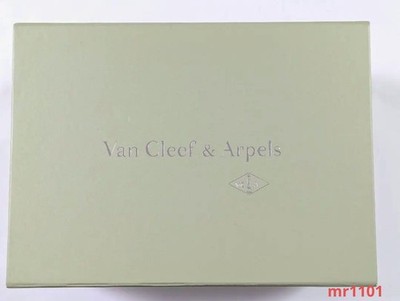 Van Cleef & Arpels Leerbox Schmuckaufbewahrung Olivgrün Geschenk Vintage mzmr A