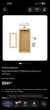 Schluter Kerdi Shower Niche 12" x 28" with white LED new