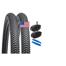 Yunscm 2-Pcs 26 Mountain Bike Tires 26X1.95/50-559 And 26 Bike Tubes Schrader