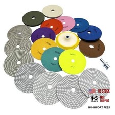 11 PCS Wet/Dry Diamond Polishing Pads - 50-10000 Grit - 5/8" 7 Inch
