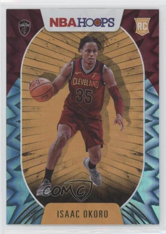 2020-21 Panini NBA Hoops Teal Explosion Isaac Okoro #244 0fh3