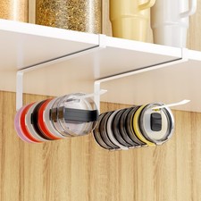 2 PCS Tumbler Lid Organizers, Ample Lid Capacity Up to 30 Lids, No Adhesive N...