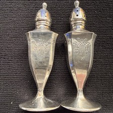 Sterling Silver Salt and Pepper Shakers Sterling Silver Exceptional Quality