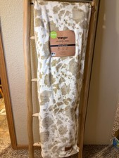 Wrangler Twin Cow Print Plush Blanket 60x90 Western Farmhouse Bedding NWT