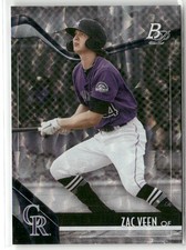 2021 Bowman Platinum Top Prospects Zac Veen Colorado Rockies #TOP-36