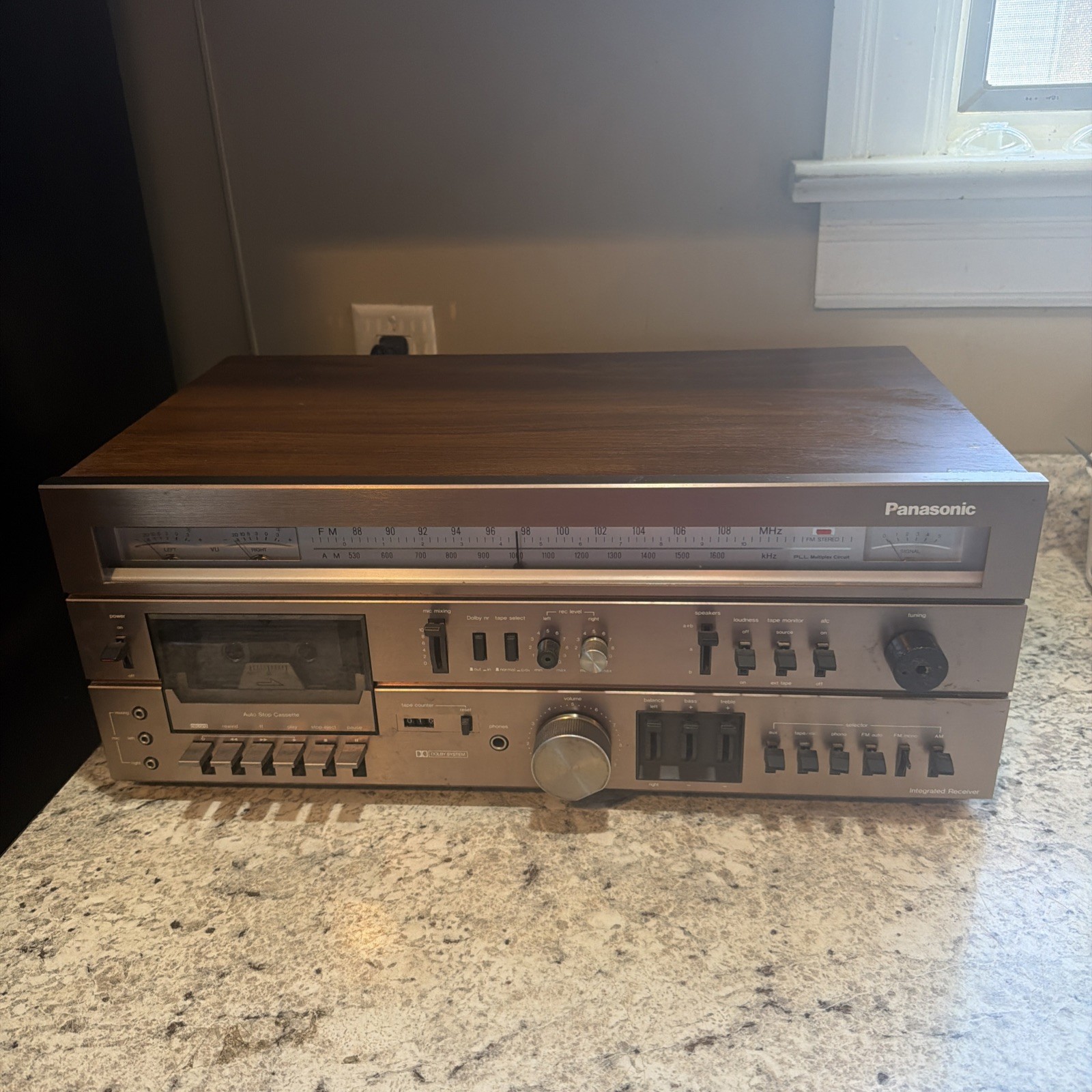 Vintage Panasonic AM/FM Stereo Cassette Receiver  RA-7500 - Tested