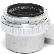 @ Vintage Zeiss-Opton West for Contax Biogon 2,8/35mm T clean glass w. caps
