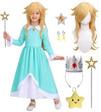 Princess Rosalina Costume Kids Girls Galaxy 130/7-8 Years, Blue
