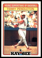 Terry Pendleton 1986 Topps Kay-Bee Young Superstars of Baseball #23 Cardinals