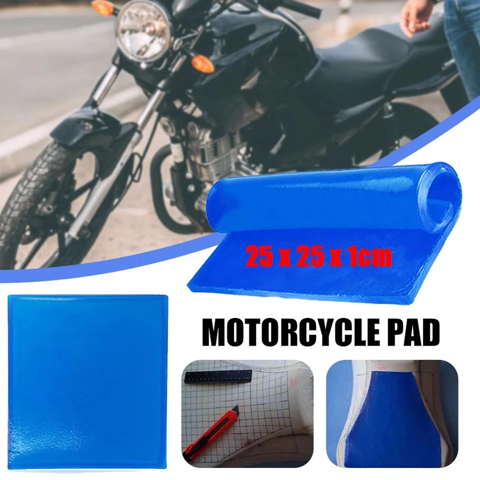 Almohadilla de gel para asiento de motocicleta Cojín Alfombrillas de absorción de impactos Enfriamiento suave 25X25X 1 cm Foto 2 de 4