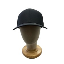 NWT Adidas Adjustable Snapback Hat Athletic Cap All Black Unisex Adult OSFM