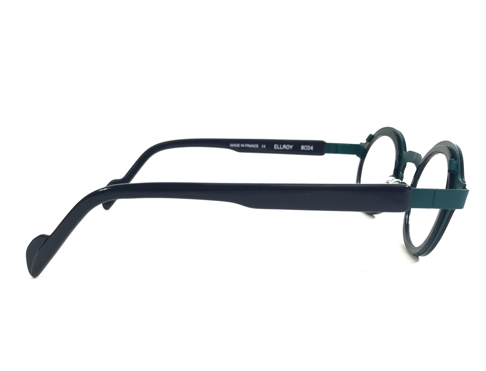 Anne & Valentin 眼镜框 ELLROY 8C04 海军蓝 绿松石 38-28-135 — 第 3/4 张图片