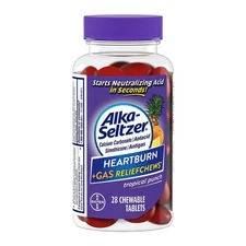Alka-Seltzer Heartburn + Gas Chews, 28 Chewable Tablets lot of 3 EXP 12/25