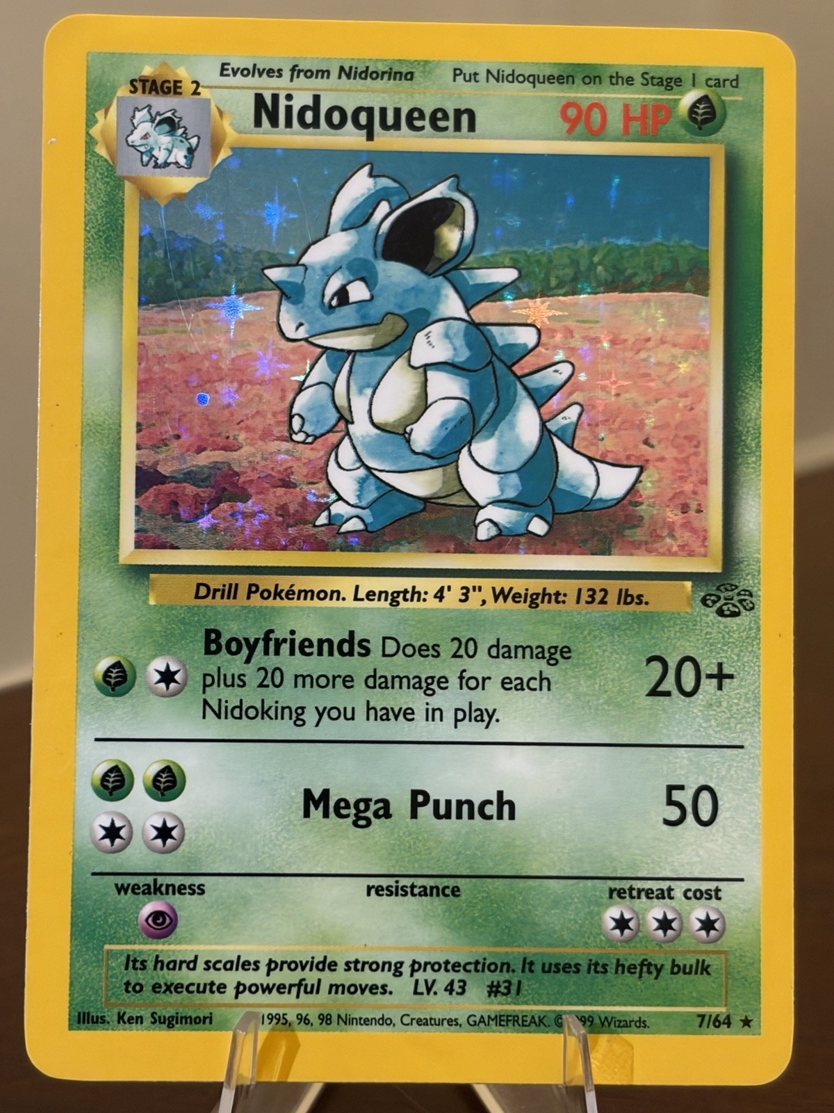 Nidoqueen 7/64 Jungle Unlimited Holo Rare MP