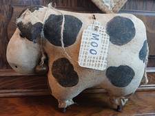 Primitive Grungy COW Country Rustic Bowl Filler Leaner Ornie