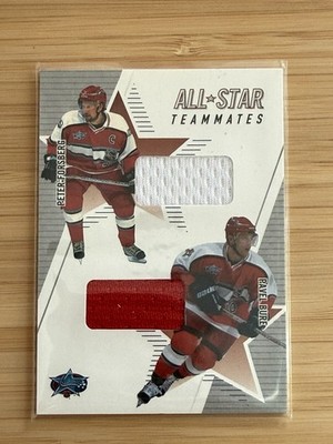 2002-03 Be A Player Memorabilia All-Star Teammates Pavel Bure Forsberg Jersey